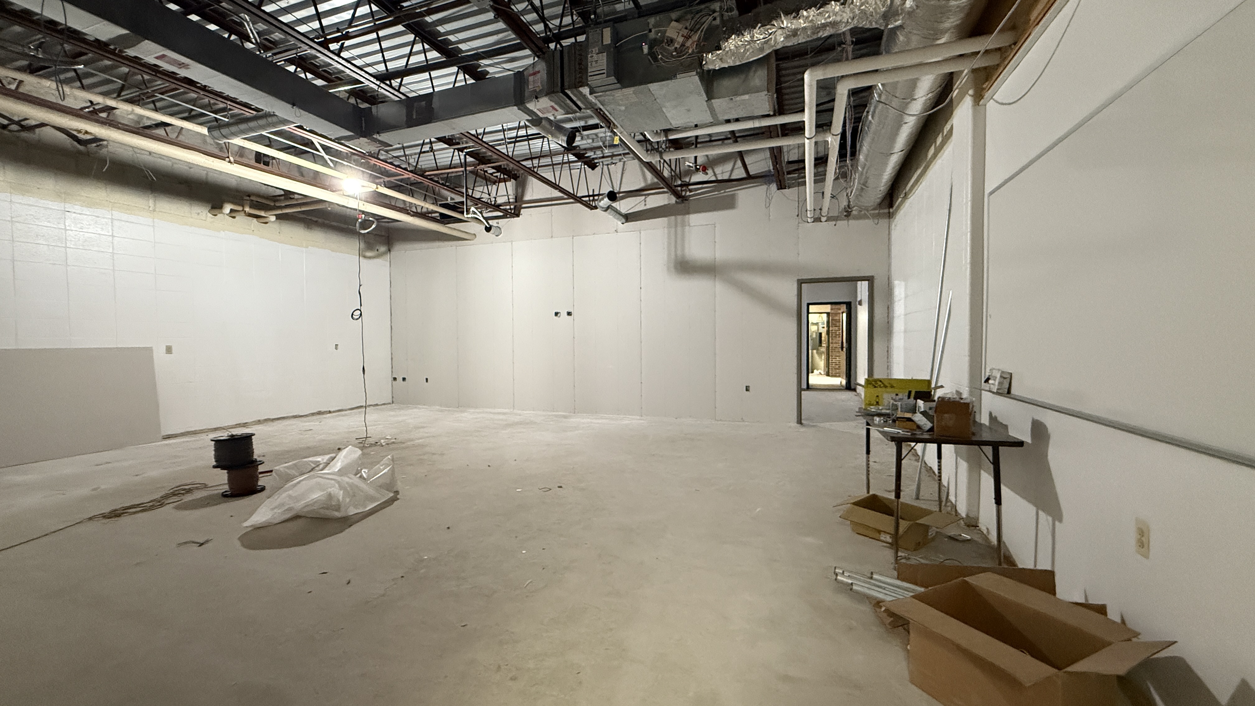 Construction at Milford high School