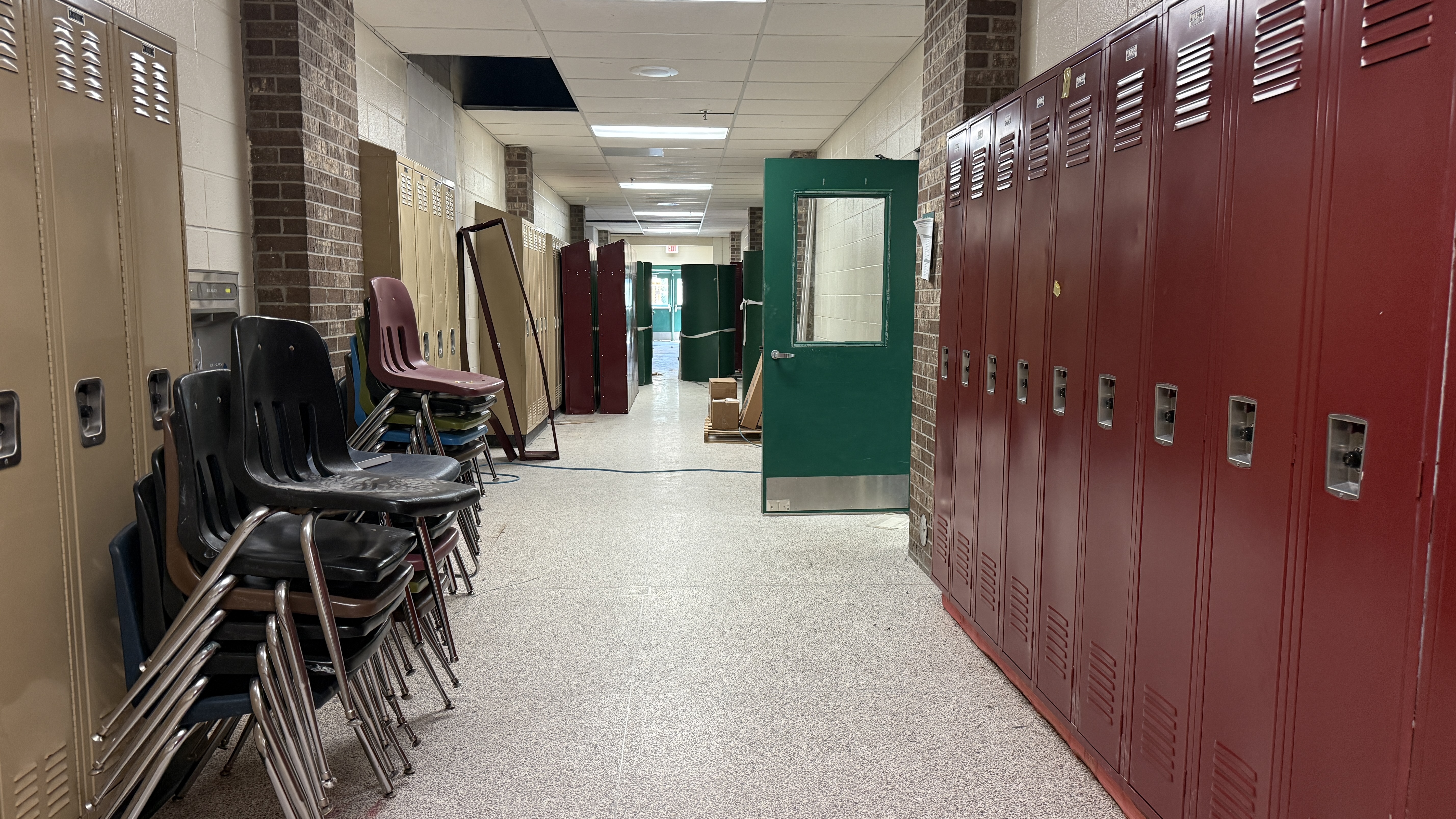 Construction at Milford high School