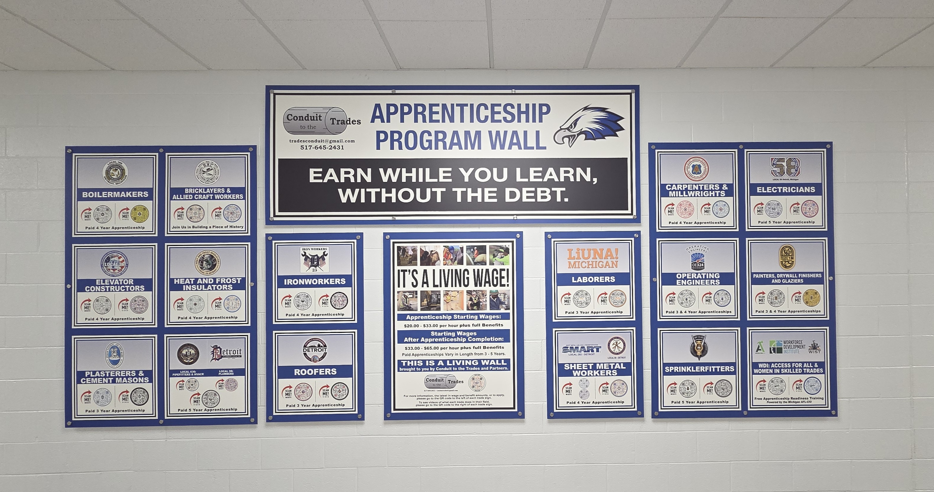 Lakeland Career Ed wall