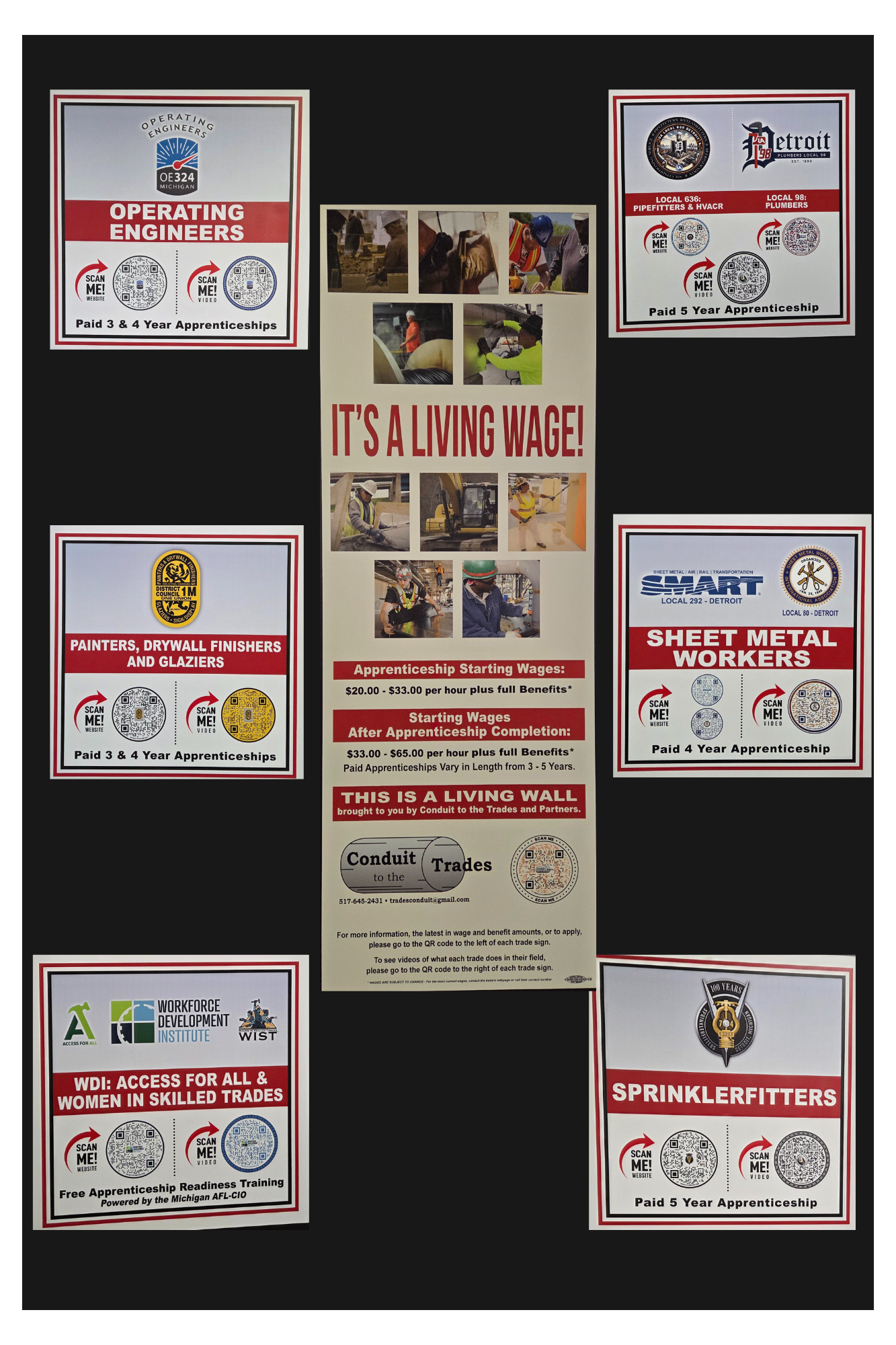 Career wall at milford