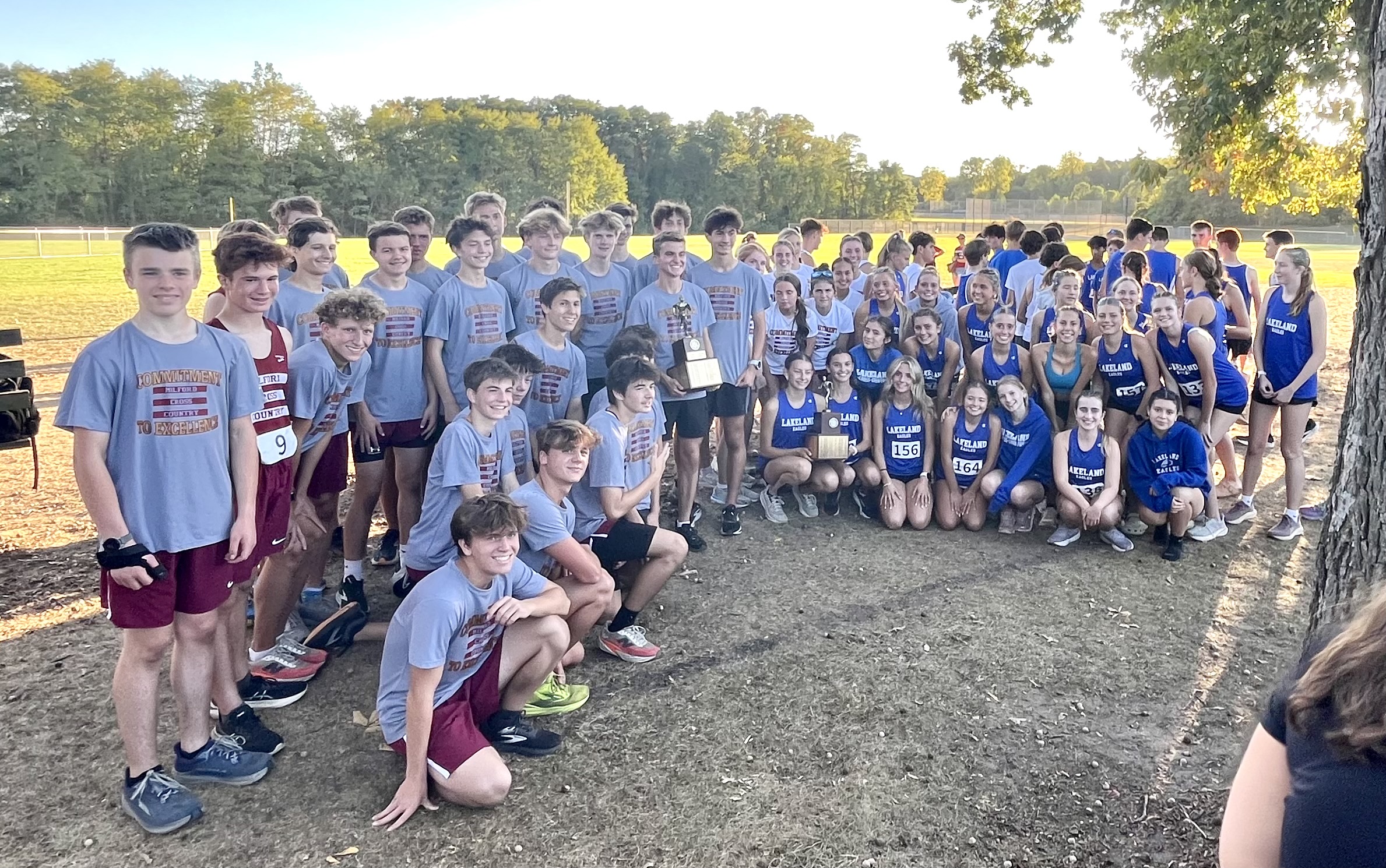 Boys &amp; Girls Cross Country Teams Group Photo