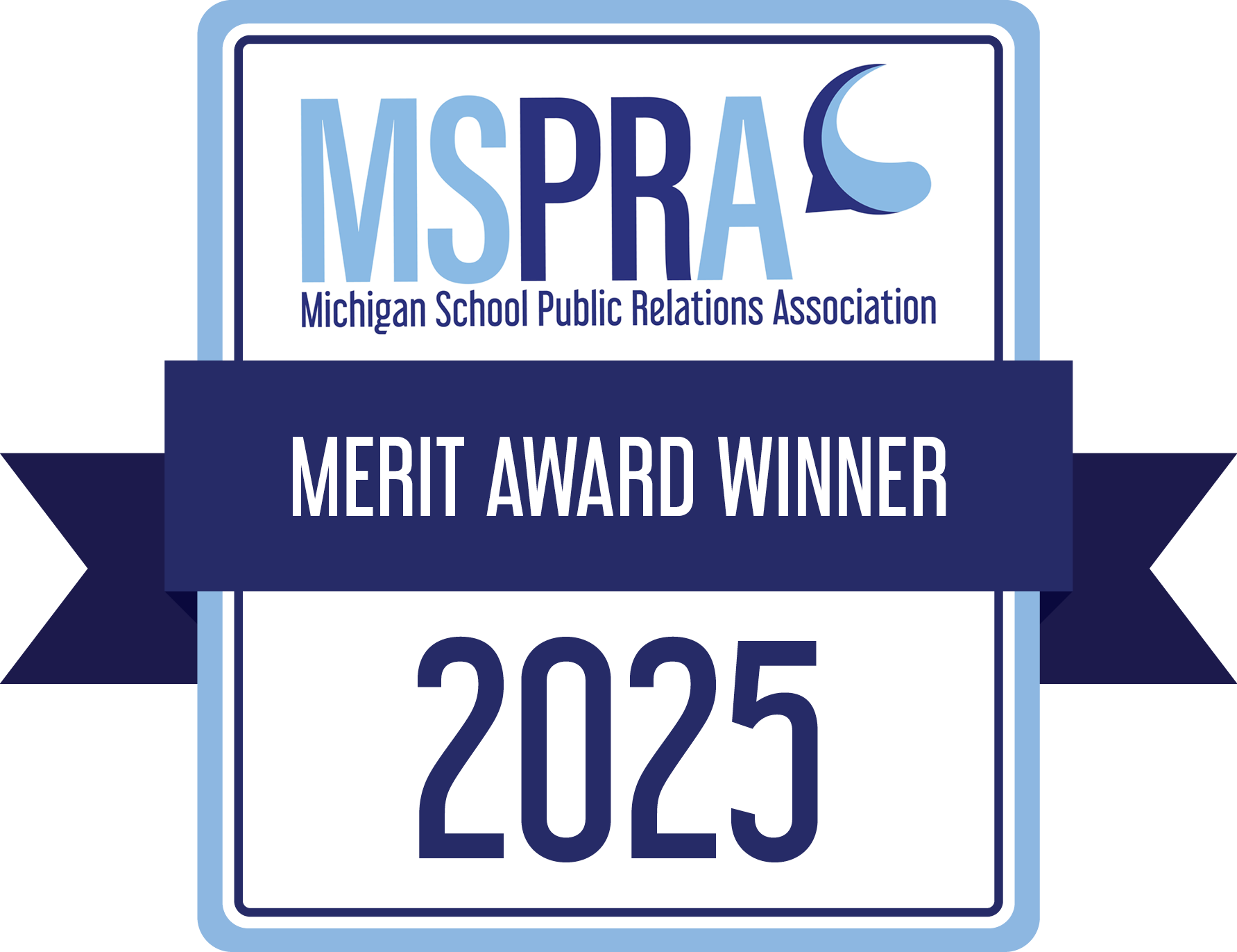 MSPRA 2025 Merit Award Badge
