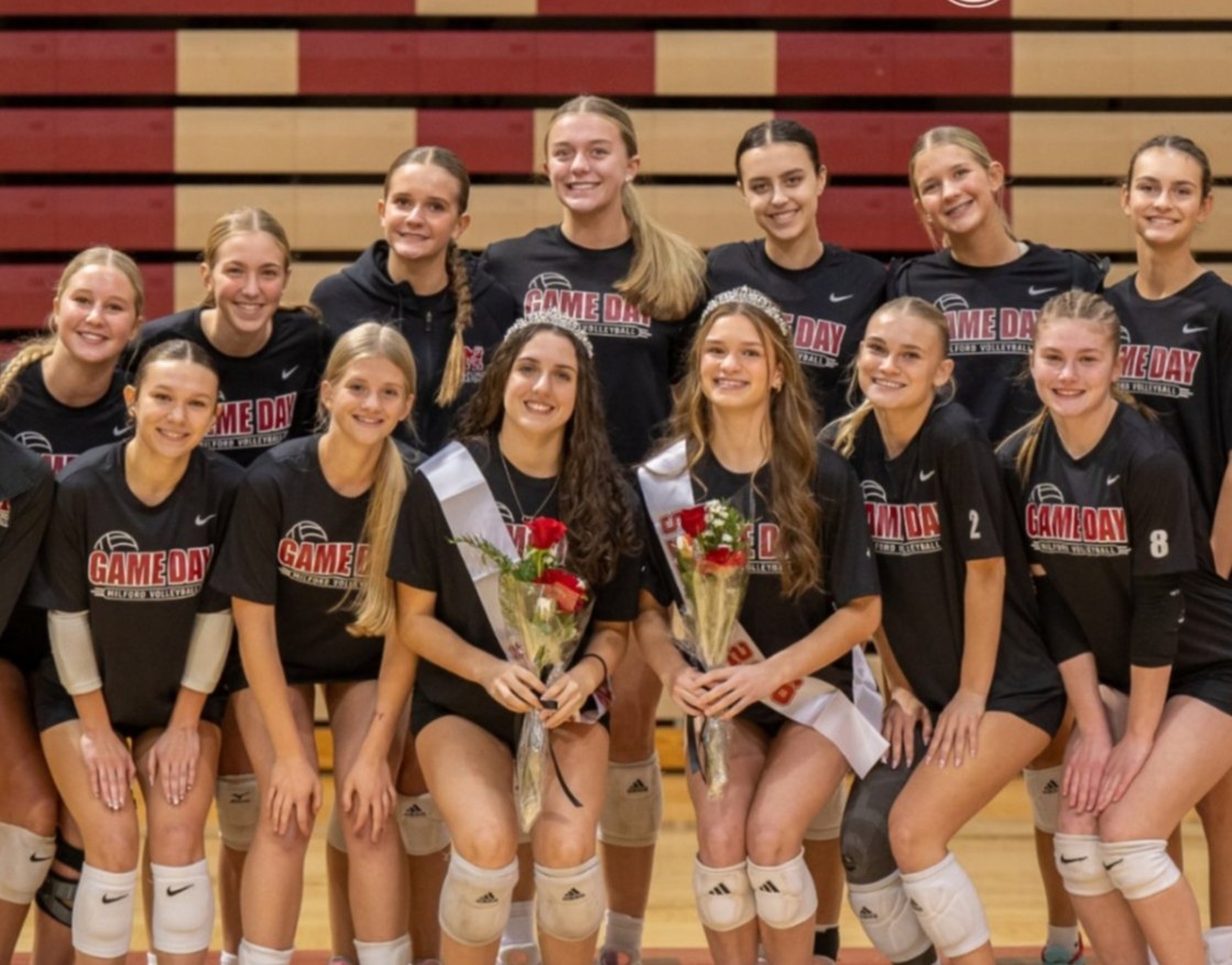 photo of milford volleyball team