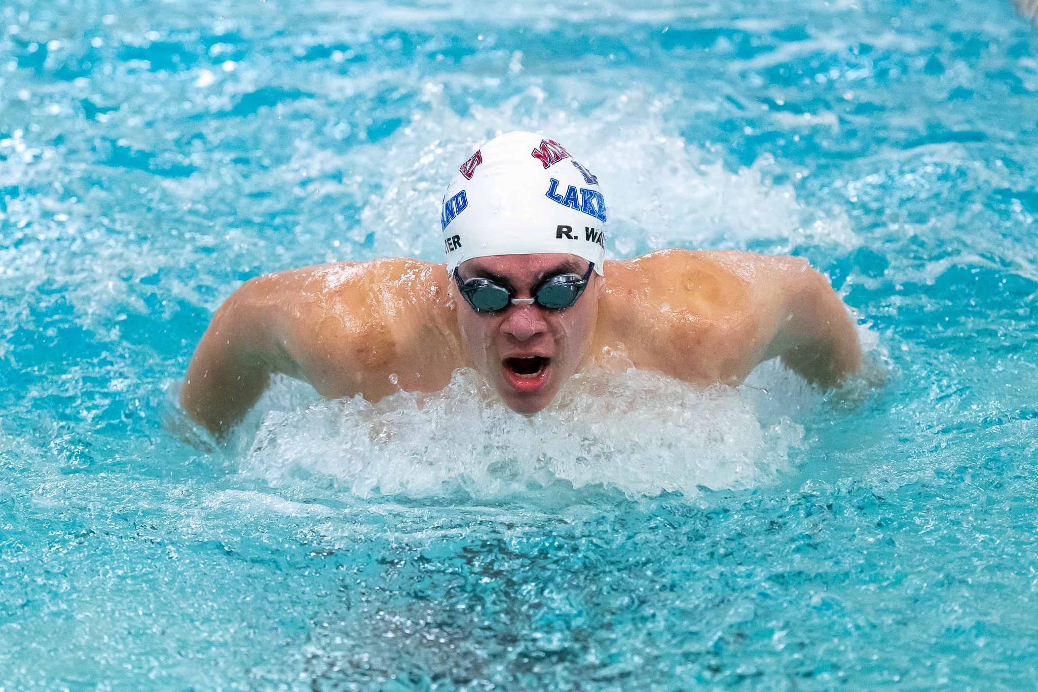 HVS United swimmer racing in the pool