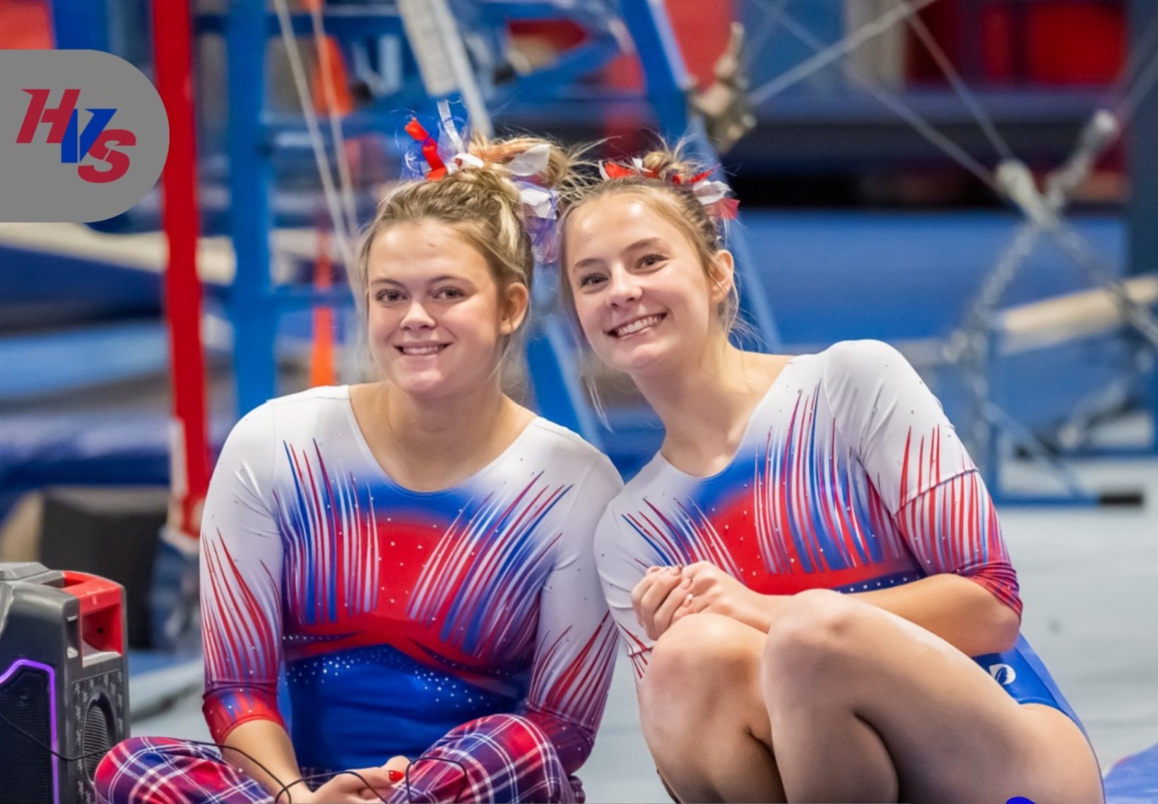 HVU Gymnastics team members smiling 