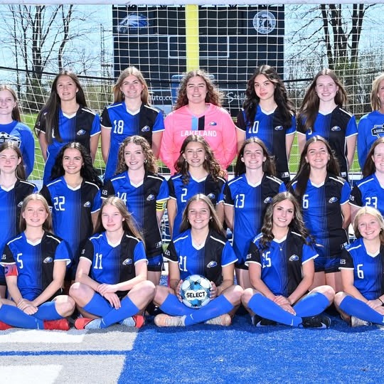 team photo of girls softball team