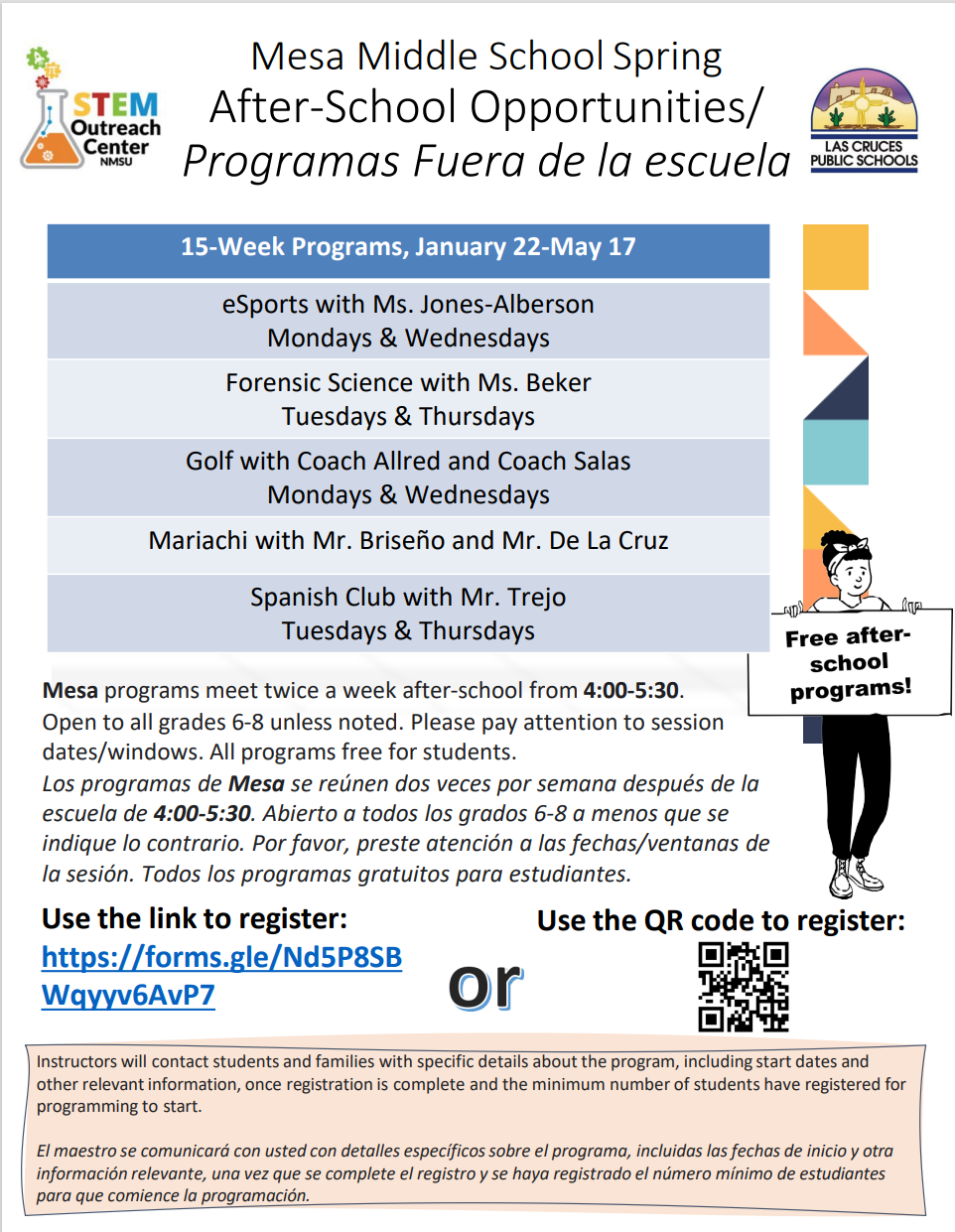 After School Programs Mesa Middle School
