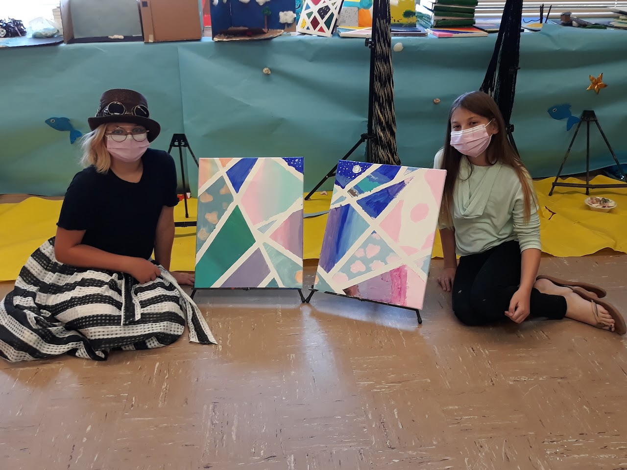 Students during the Art Elective