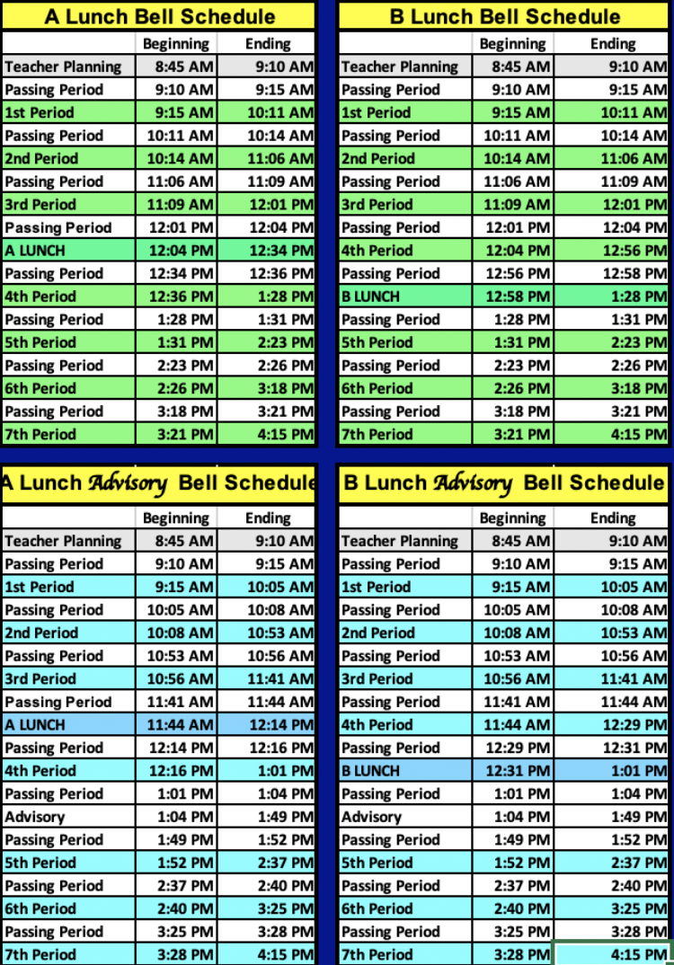Bell Schedule