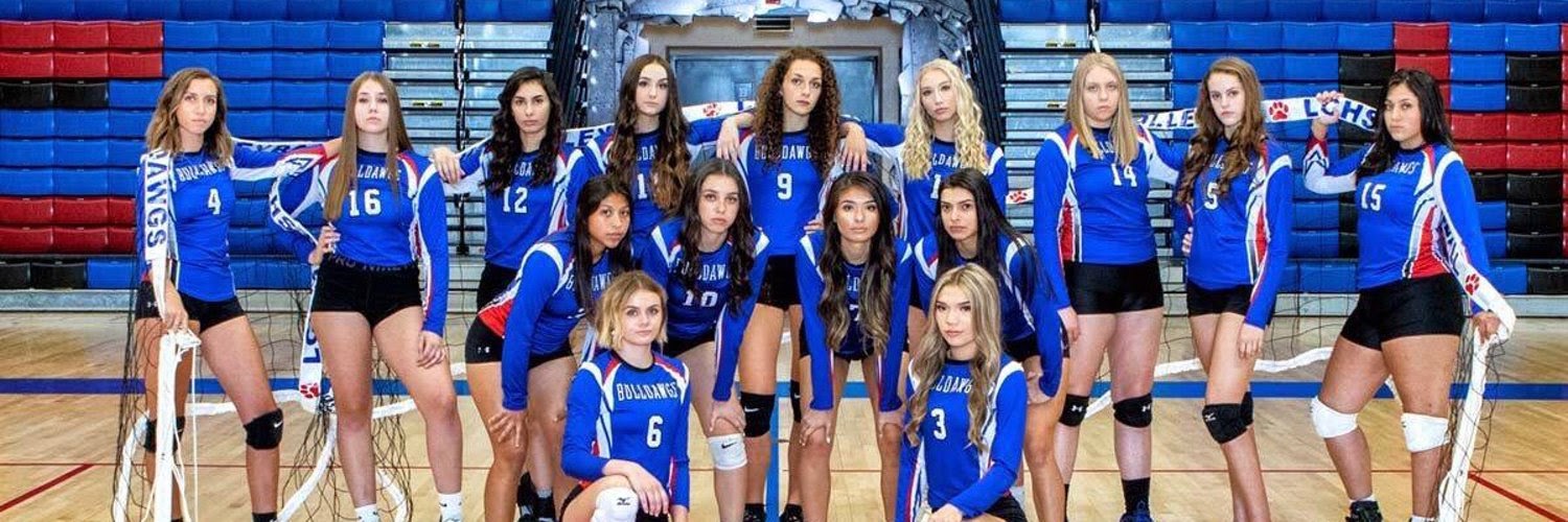 Volleyball team posing for photo