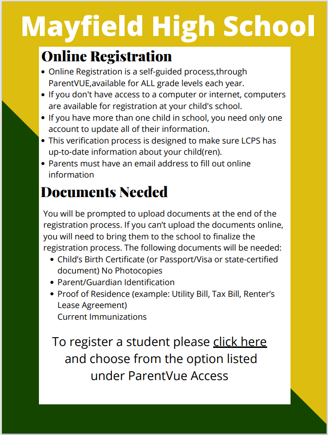 Online Registration Info