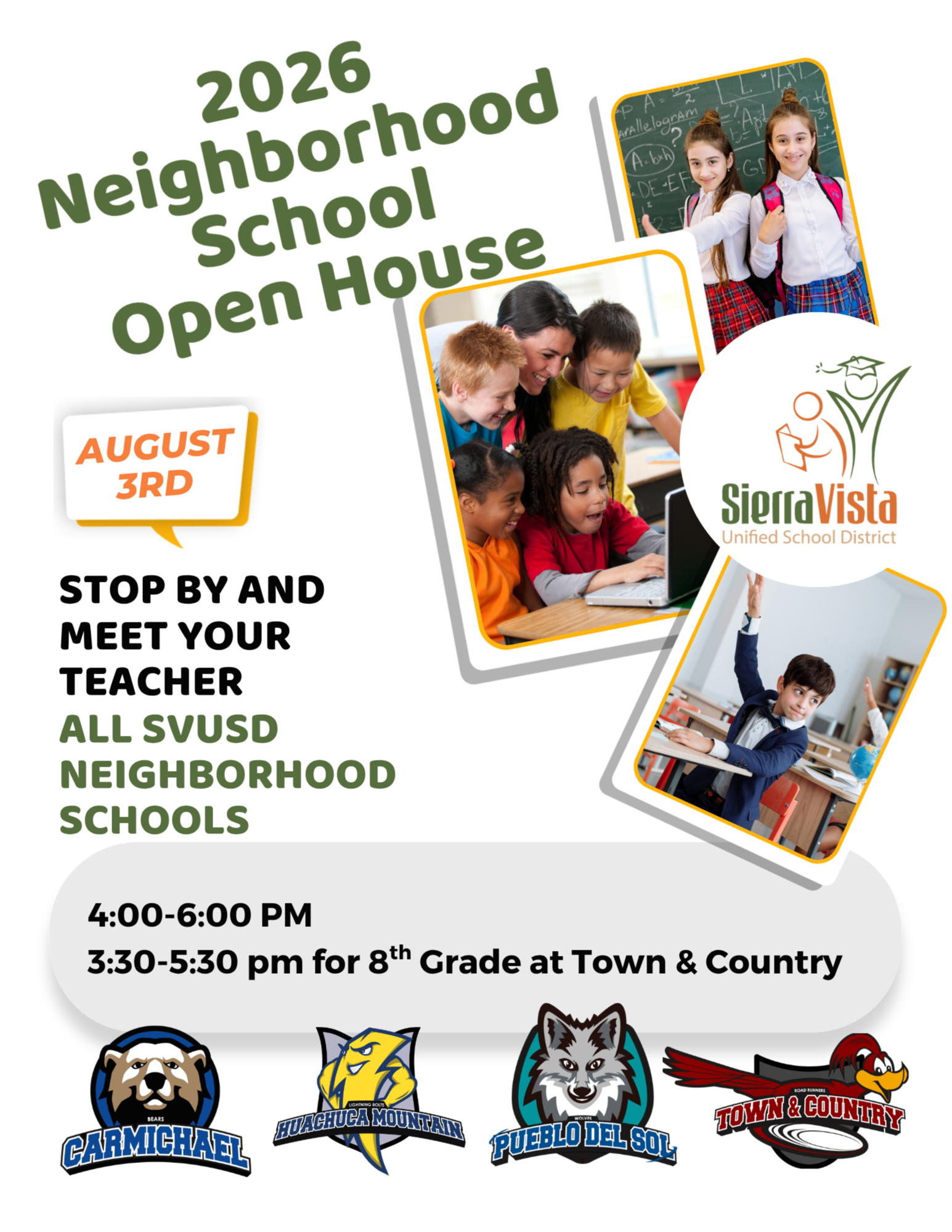 Open House Night all SVUSD Elementary Schools