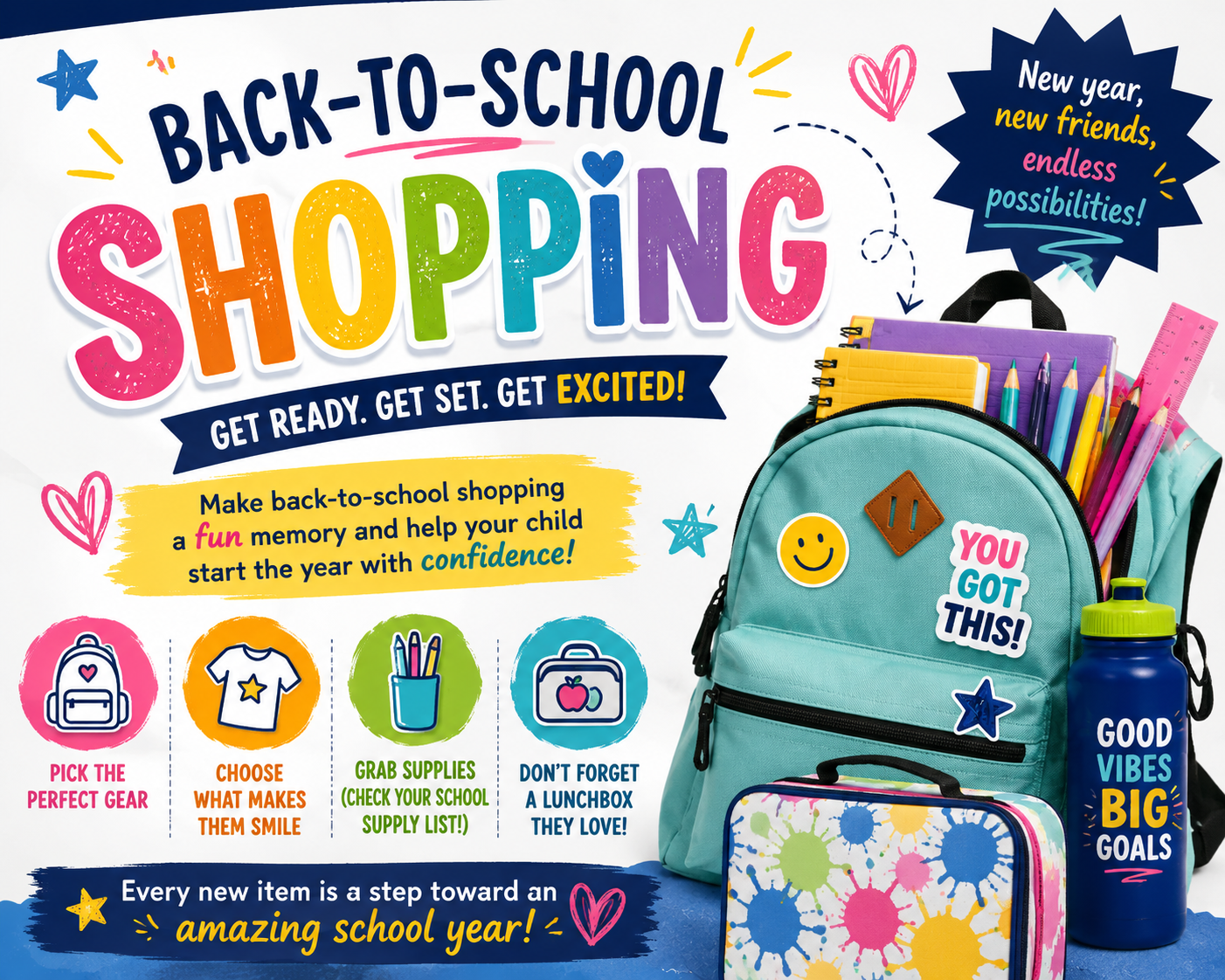 Back to school shopping