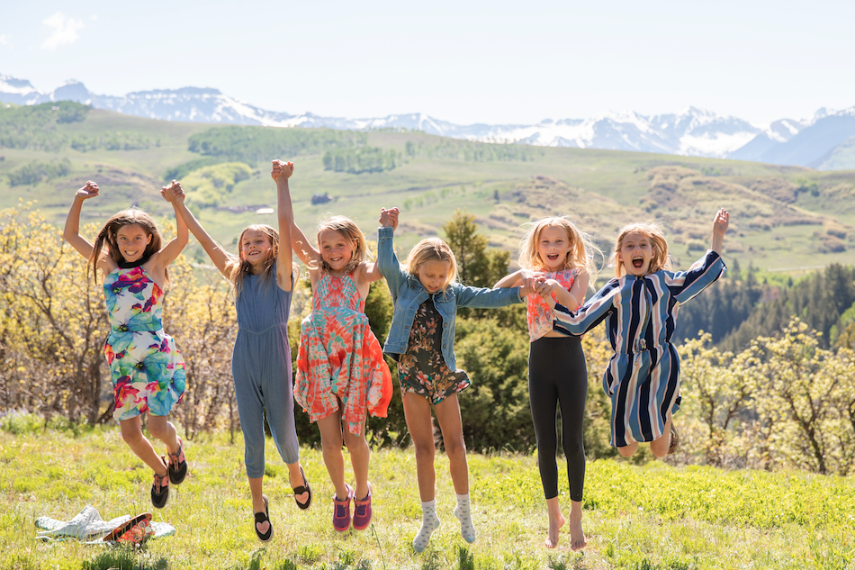 Girls Jumping