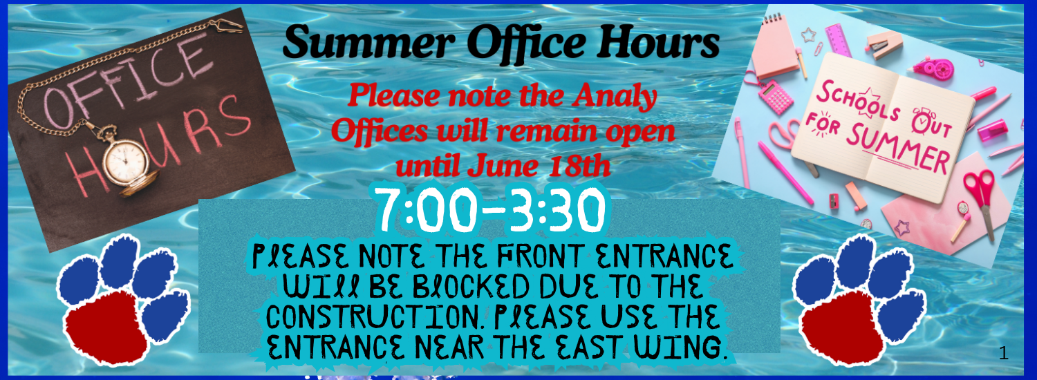 Summer Office Hours