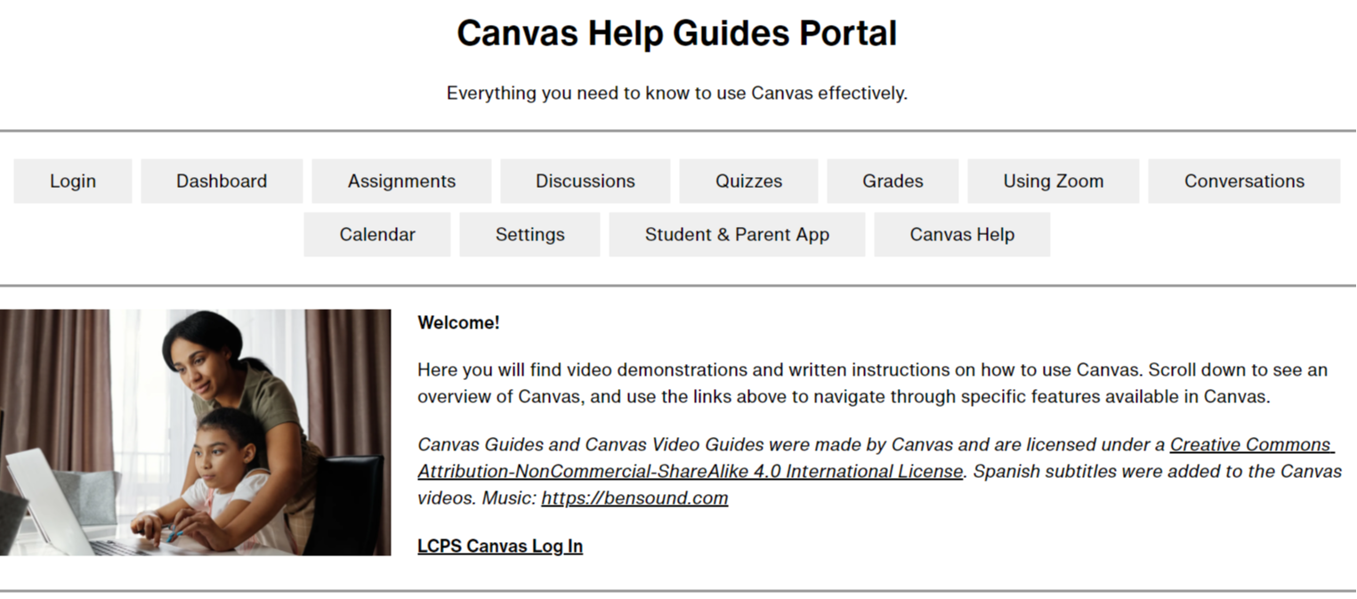 Canvas Help Guides Portal