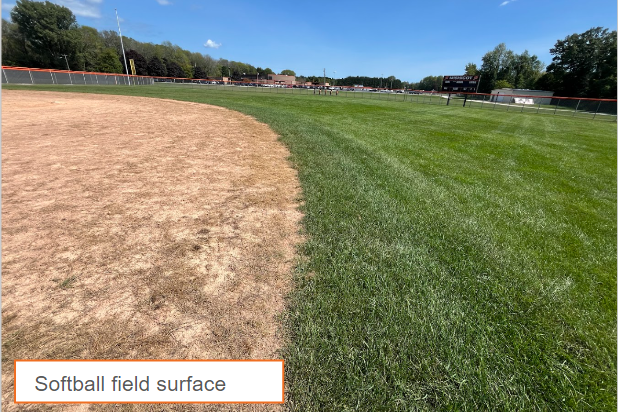 softball field surface