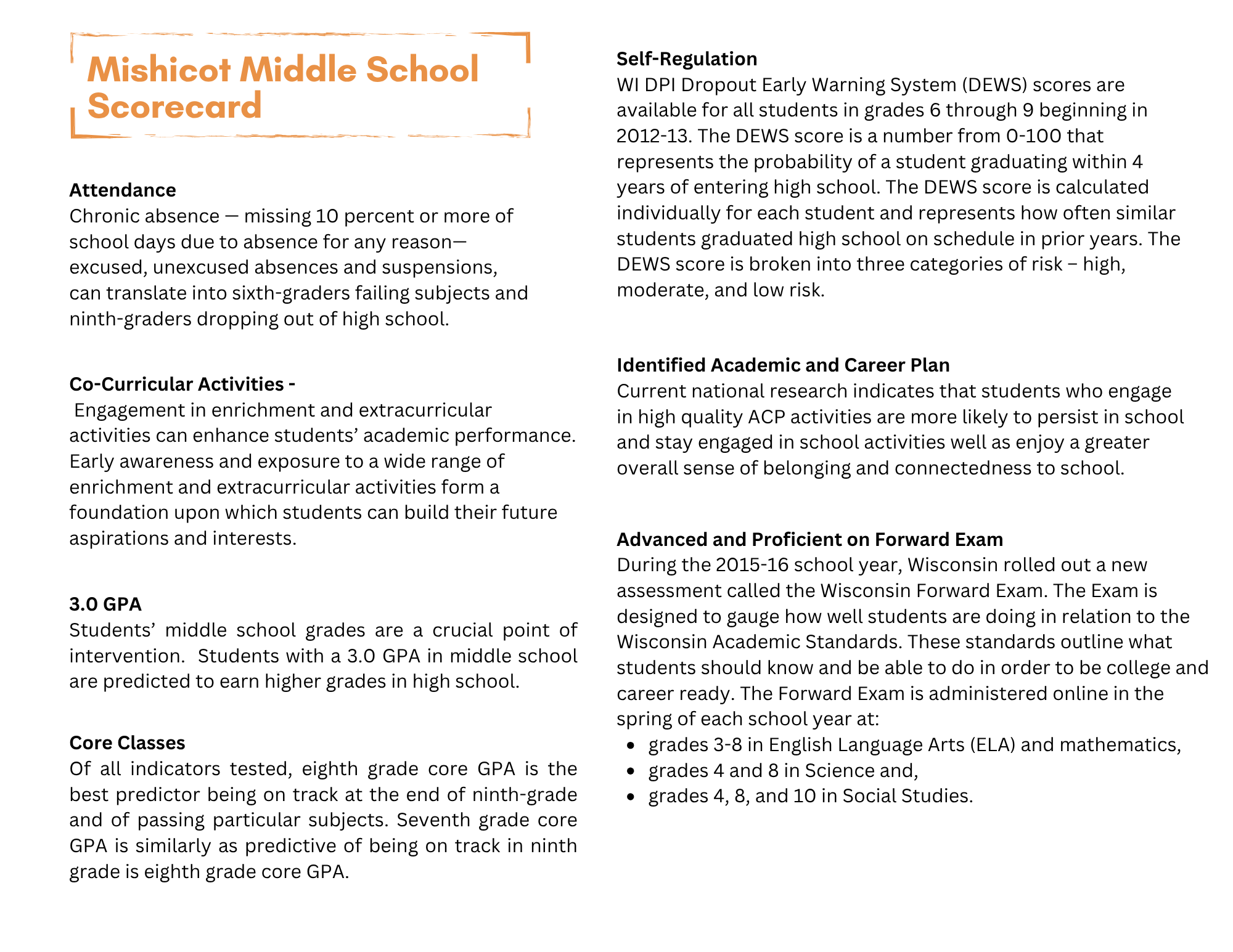 Redefining Ready Scorecard Middle School p. 2