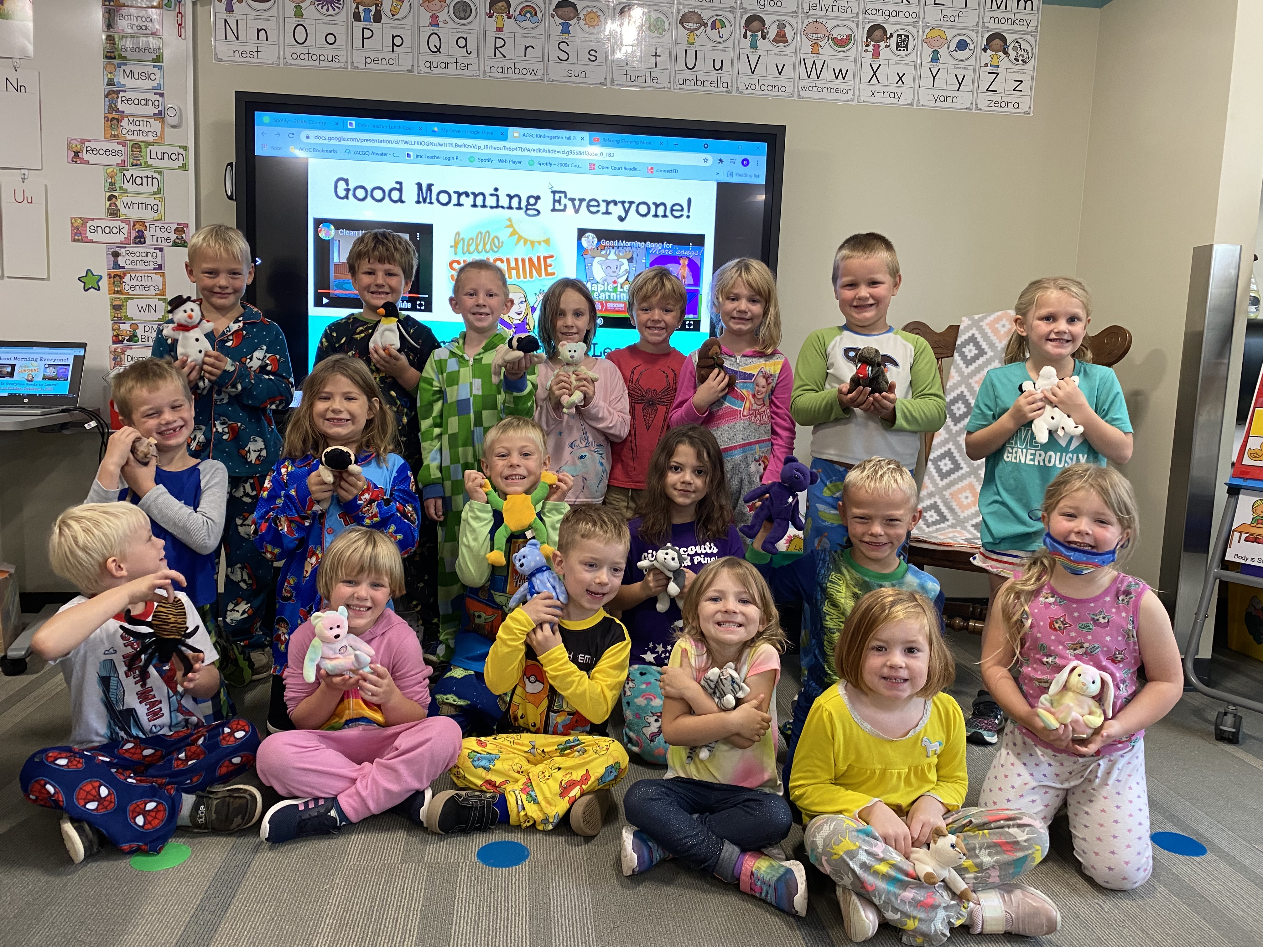 ACGC Kindergarten Class Pajama Day 