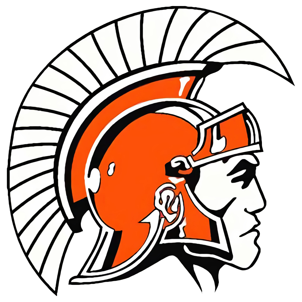 orange & white trojan logo