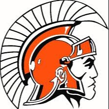 orange trojan mascot head