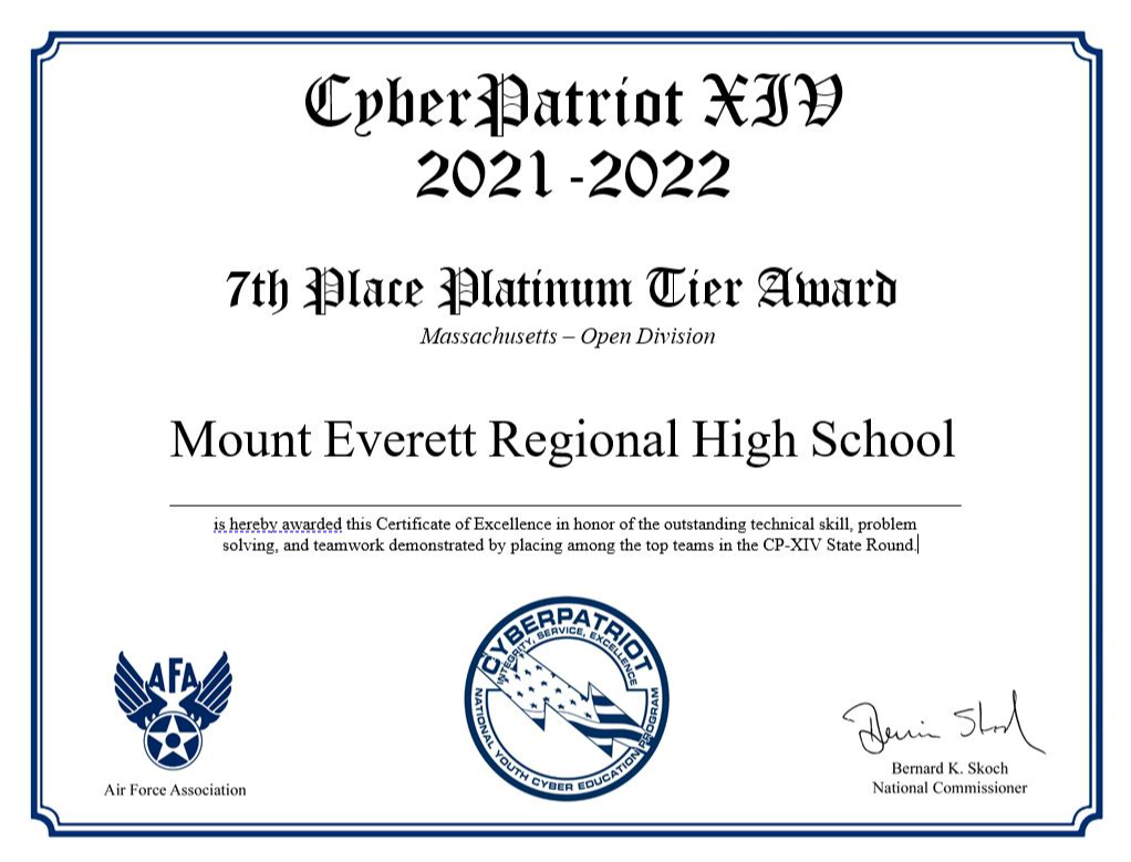 Platinum Tier Award