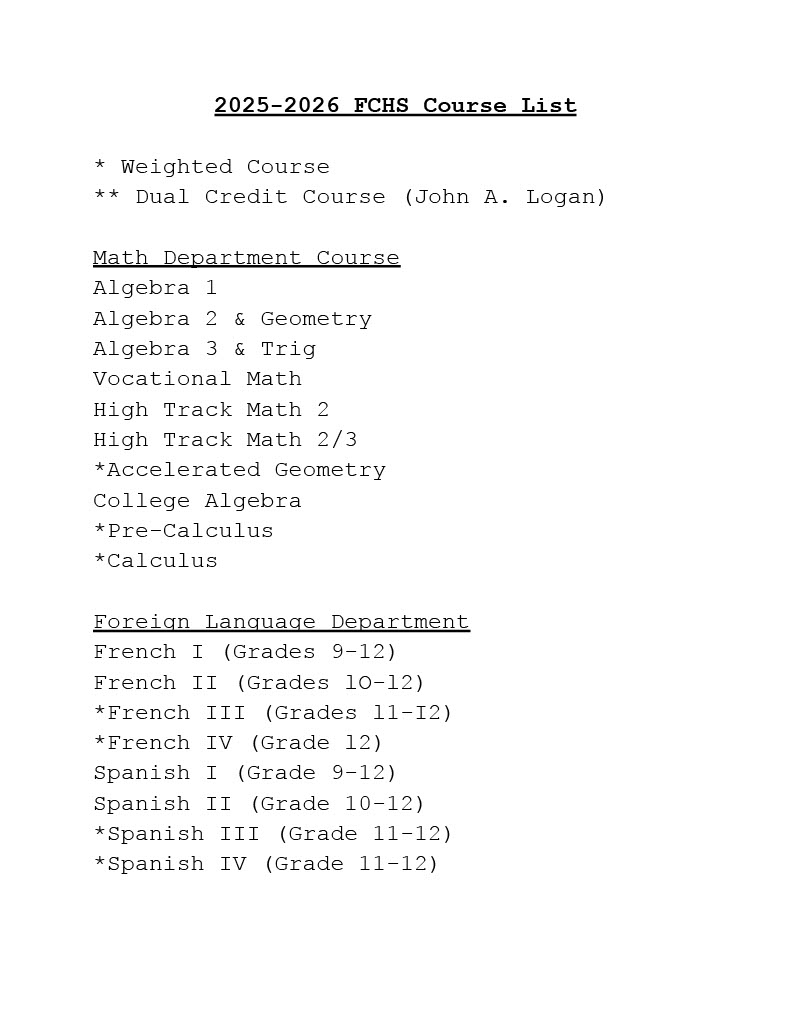 Course Lists