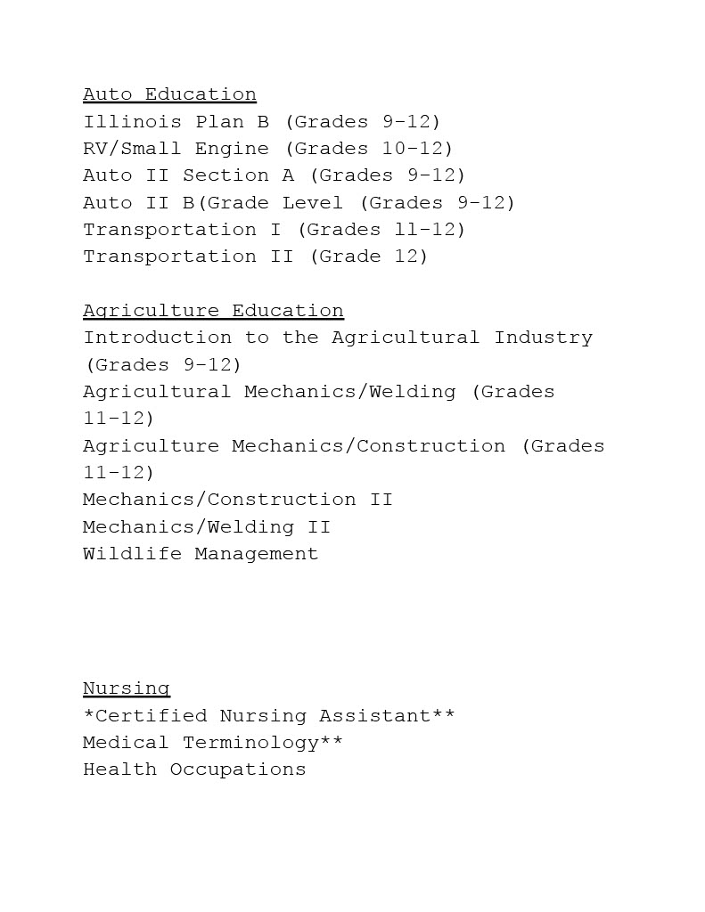 Course Lists