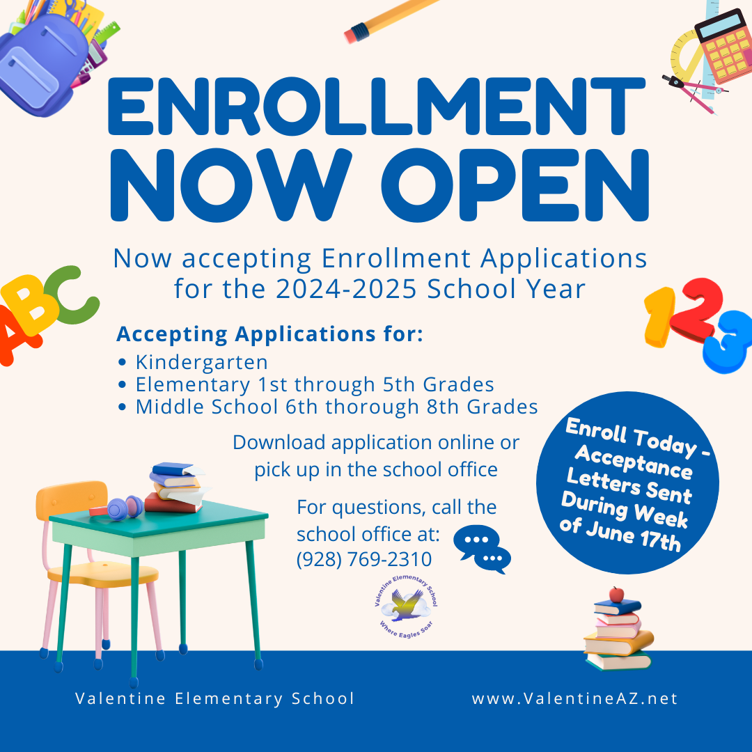 Enrollment Now Open for 2024-2025