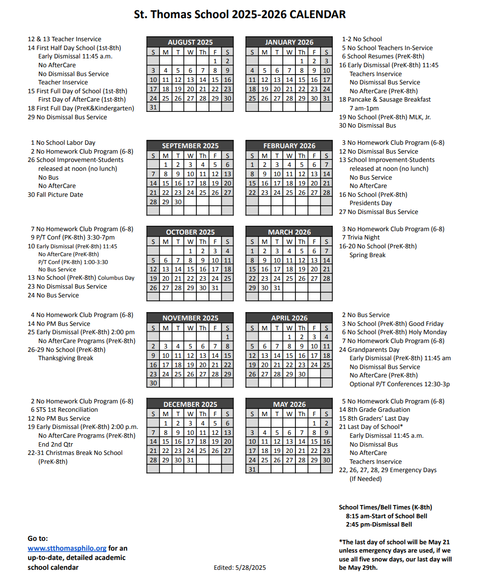2025-2026  Calendar