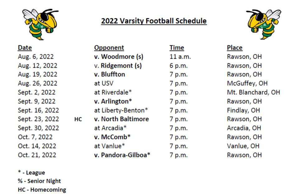 Football  Cory-Rawson Local Schools