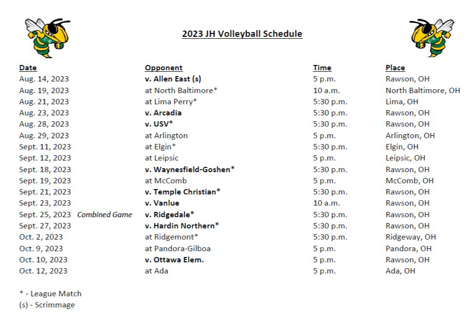 Volleyball CoryRawson Local Schools