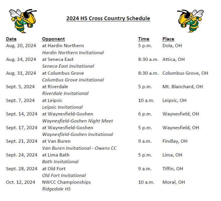 XC Schedule