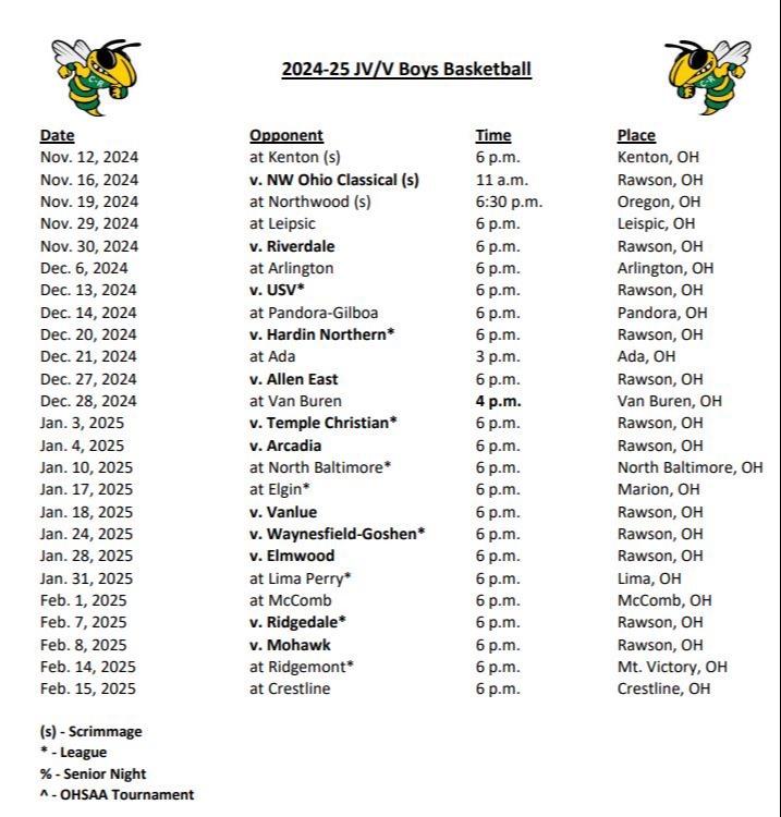 BBK Schedule