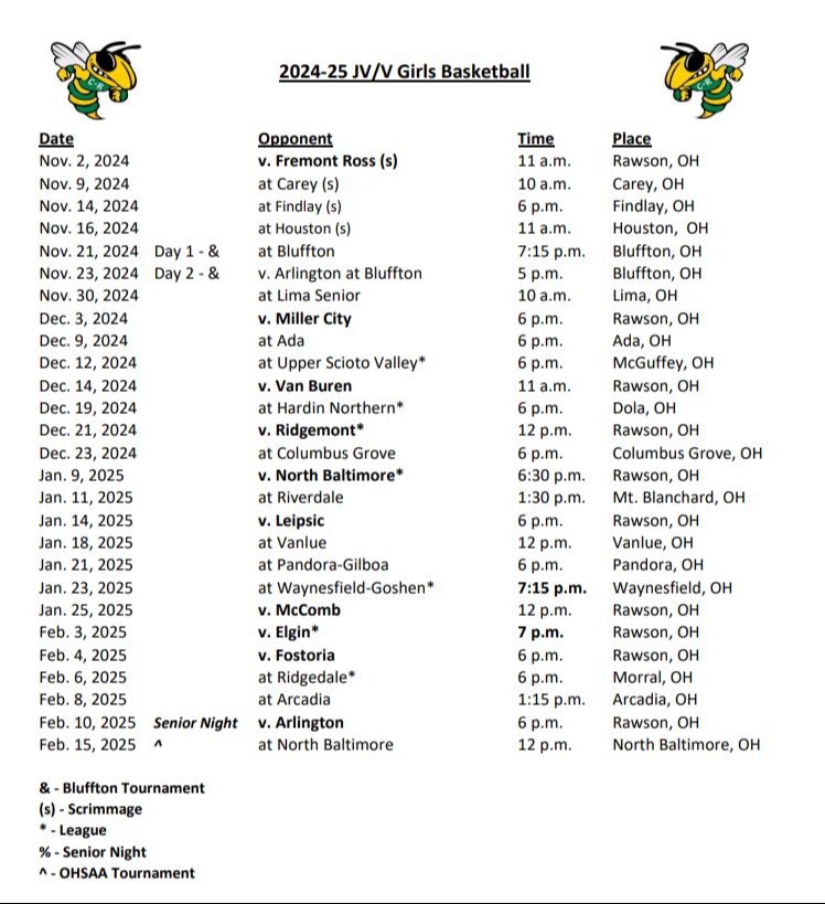 GBK Schedule