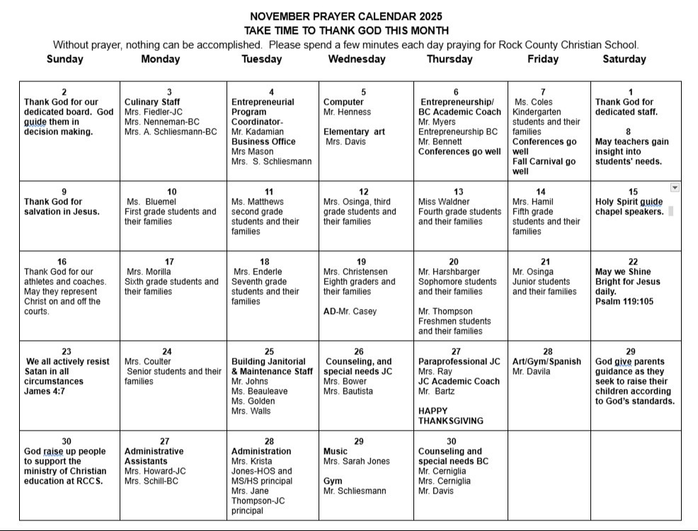 Rock County Christian School