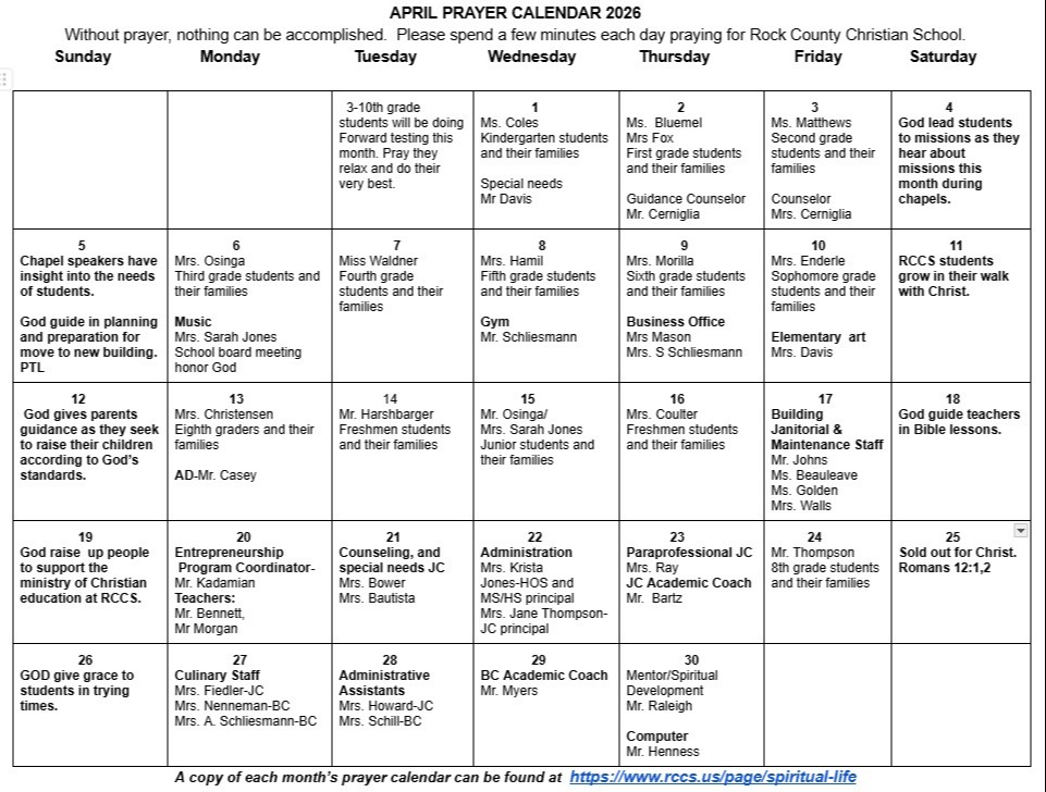 Rock County Christian School