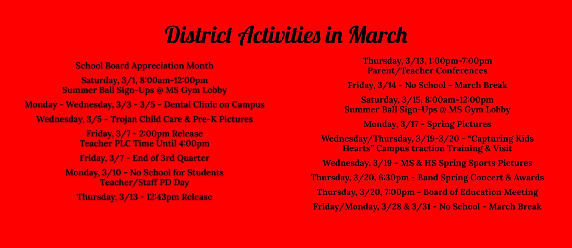 District Activities