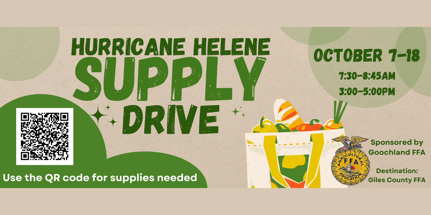 Supply Drive October 7-17