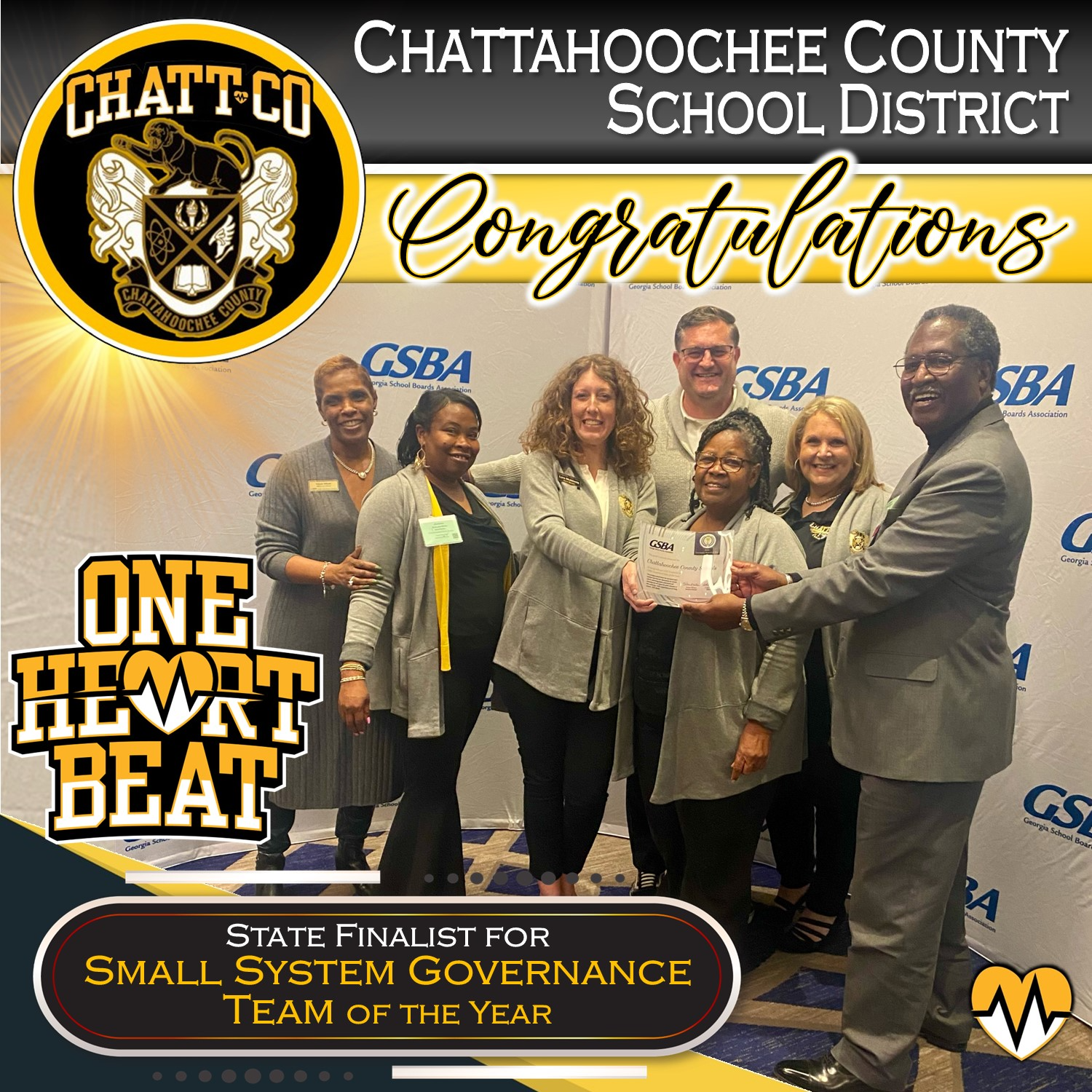 school board named State Finalist for Small System Governance Team of the Year
