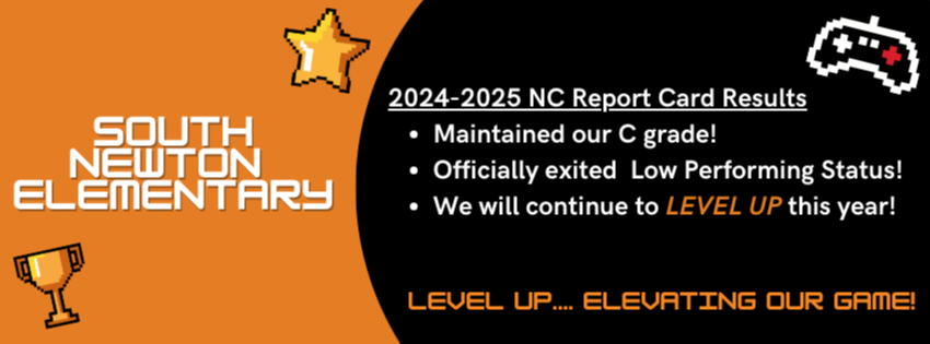 2023-24 NC Report Card Results Met expected growth! Score increased by 10 points in one year!   Grade increased to C! And we are just getting started!