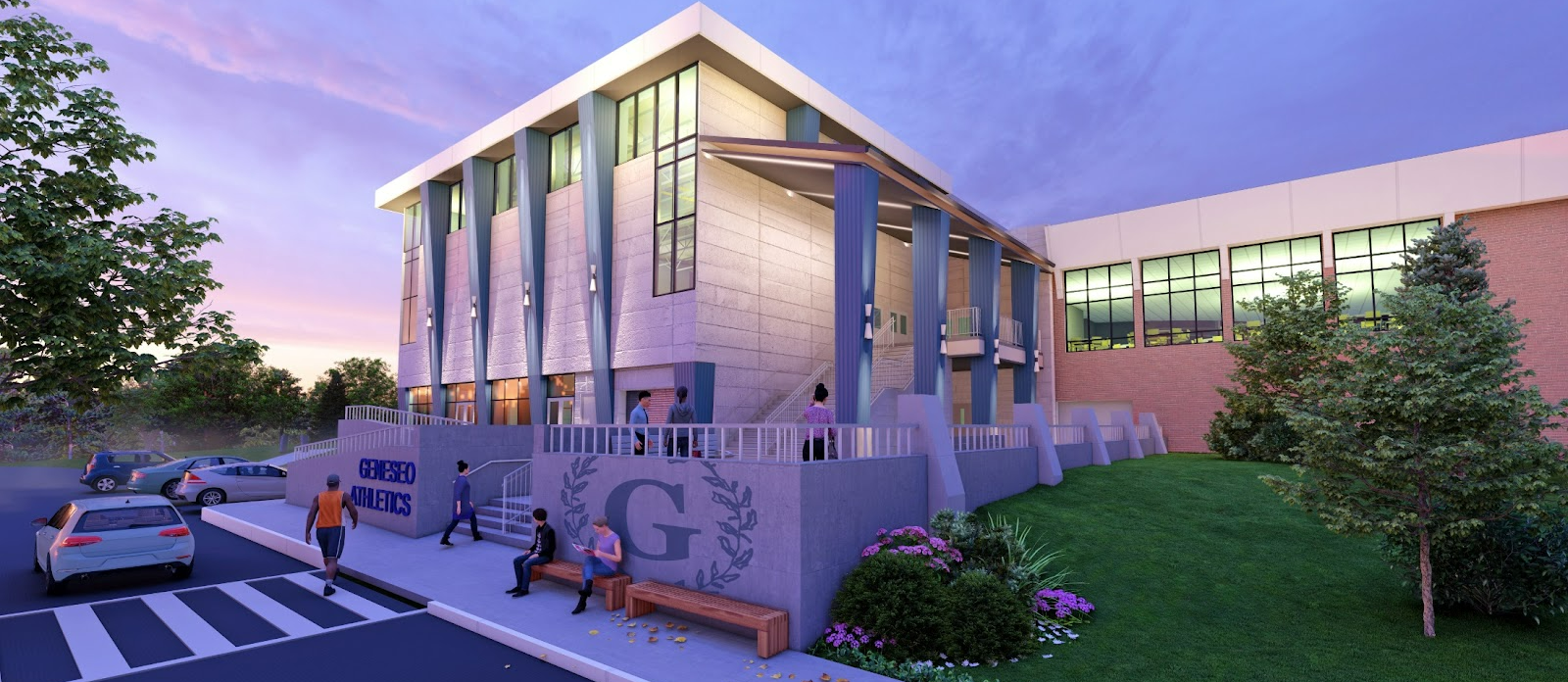 Rendering of athletic facility