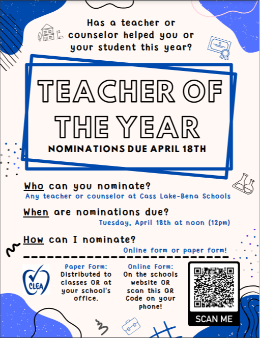 Teacher of the Year Flyer