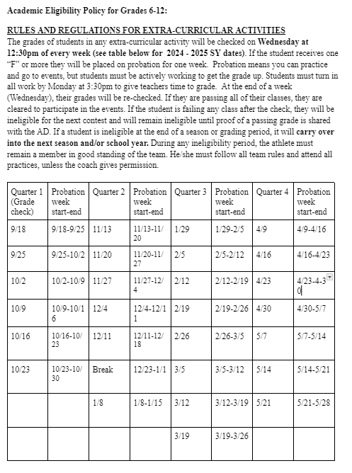 Schedule 