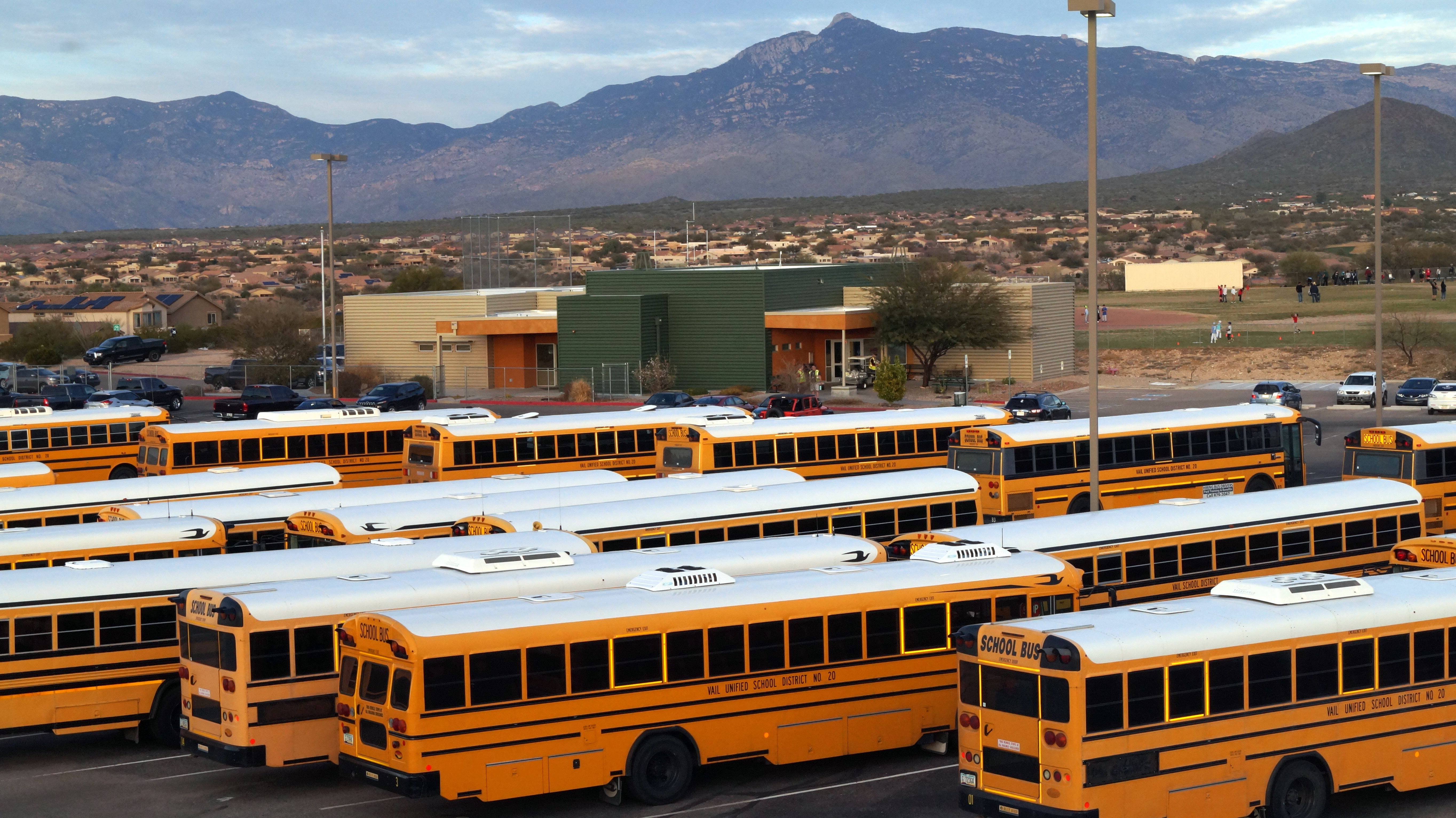 School Bus yard