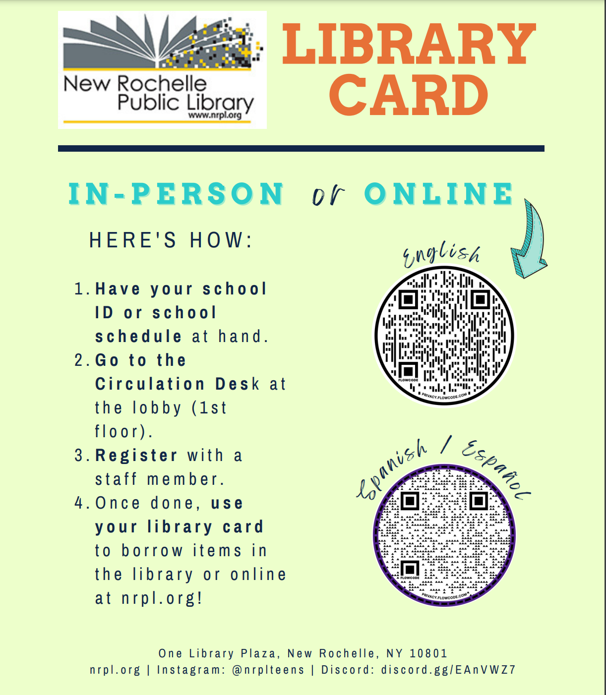 Library Card Poster