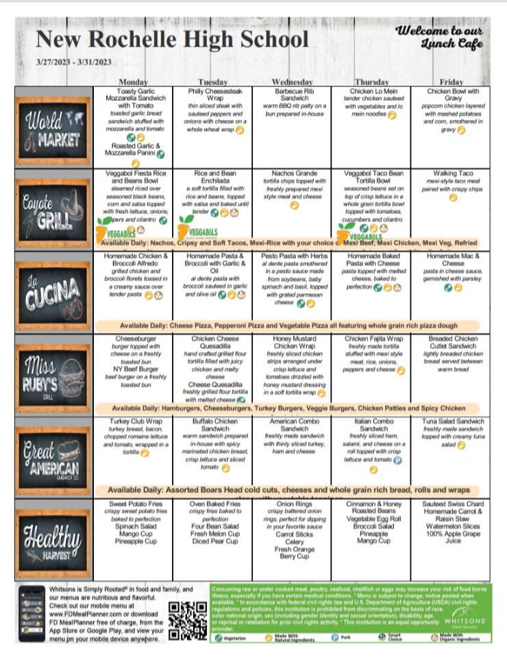 hs menu