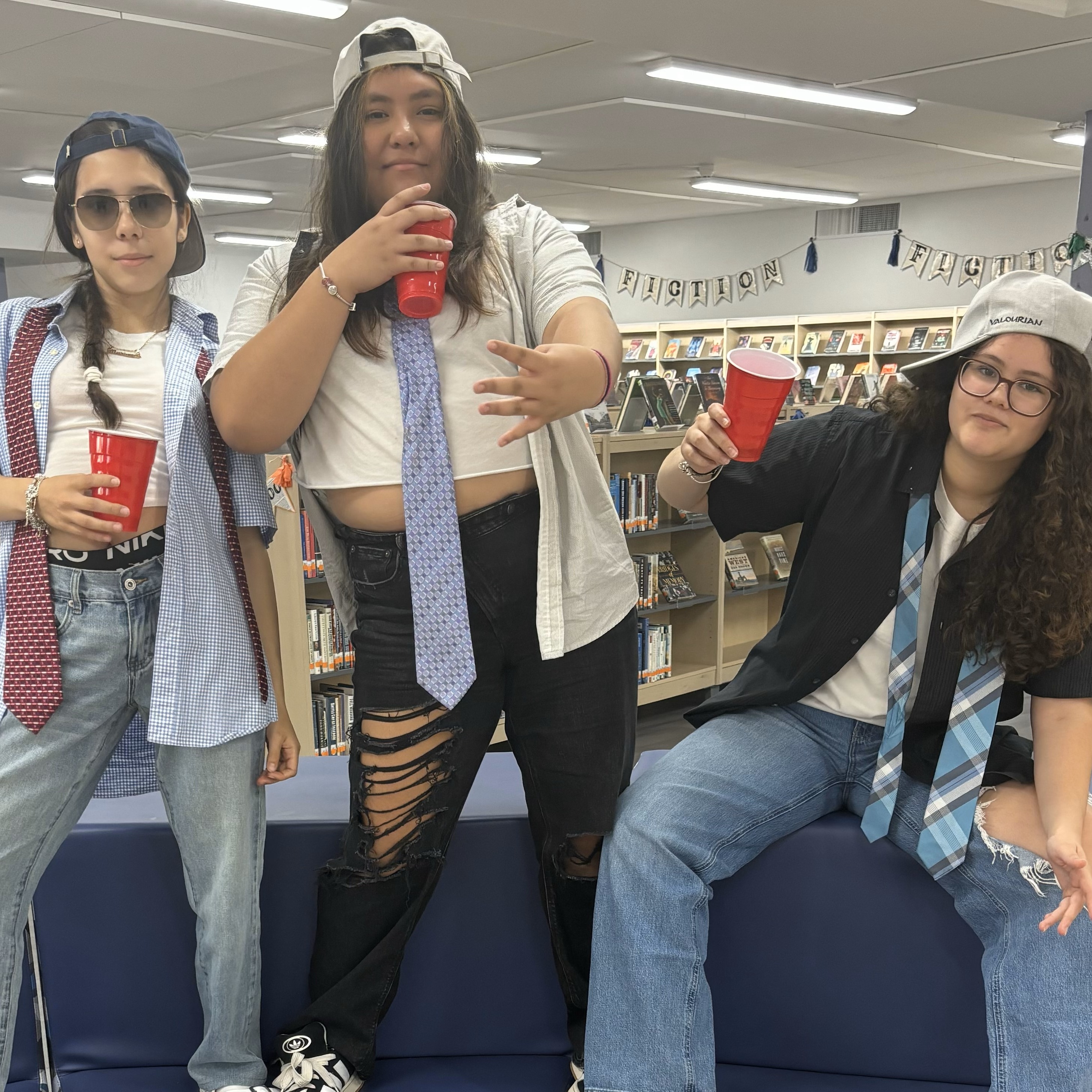 Students dressed in various Halloween Costumes