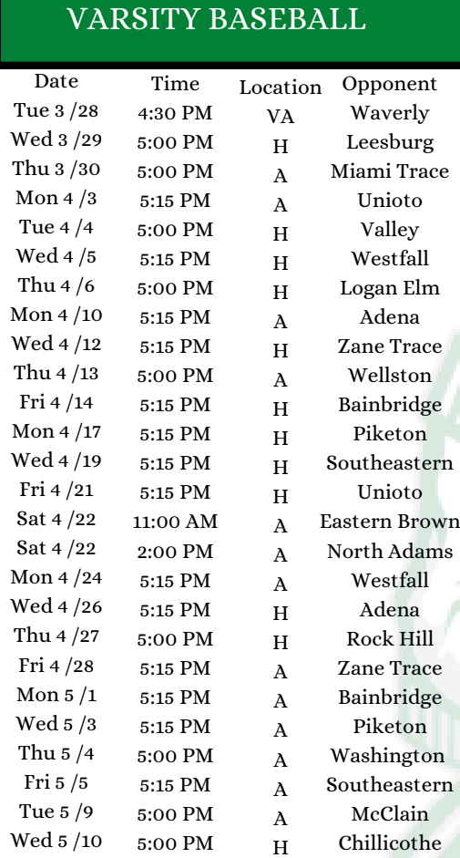 Baseball | Huntington Local High School