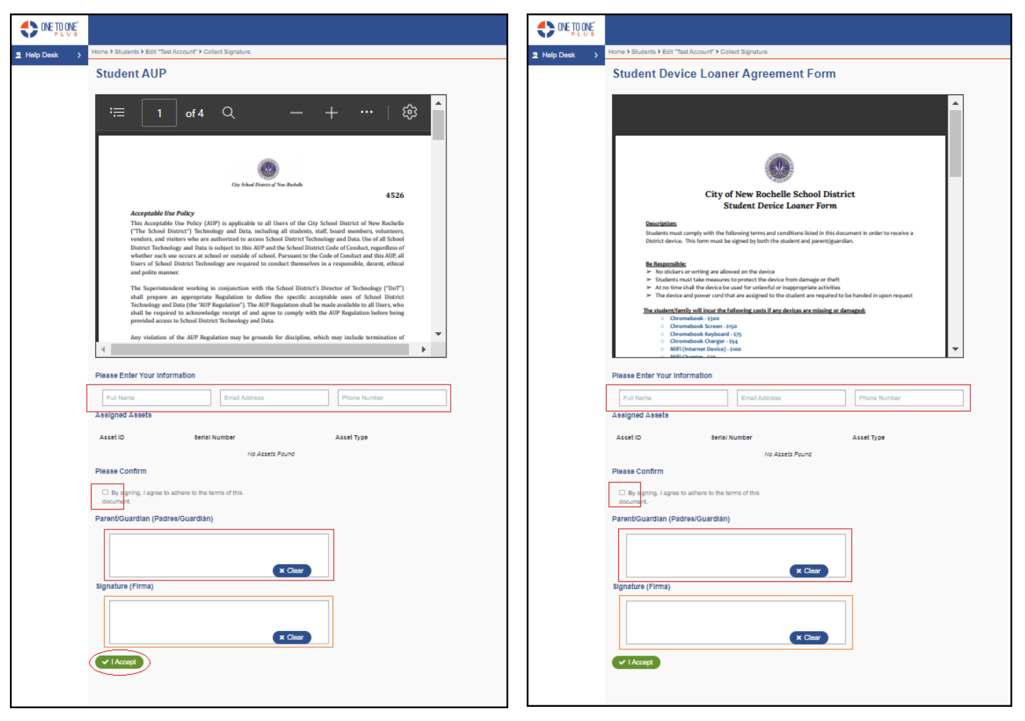 AUP &  Device Loaner Form